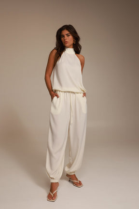 מכנסי סיאל שמנת