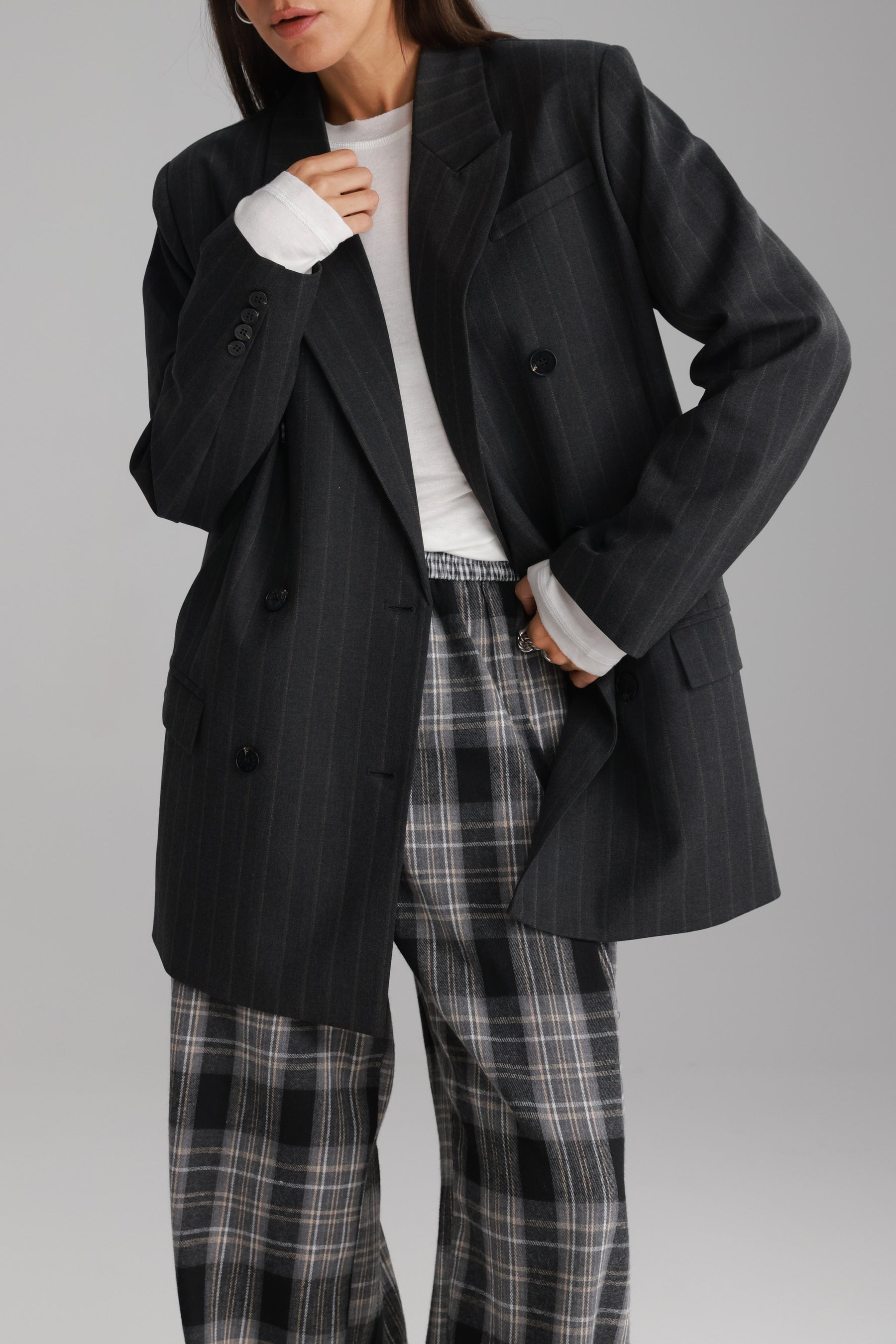 שמלת דיאנה אפור כהה