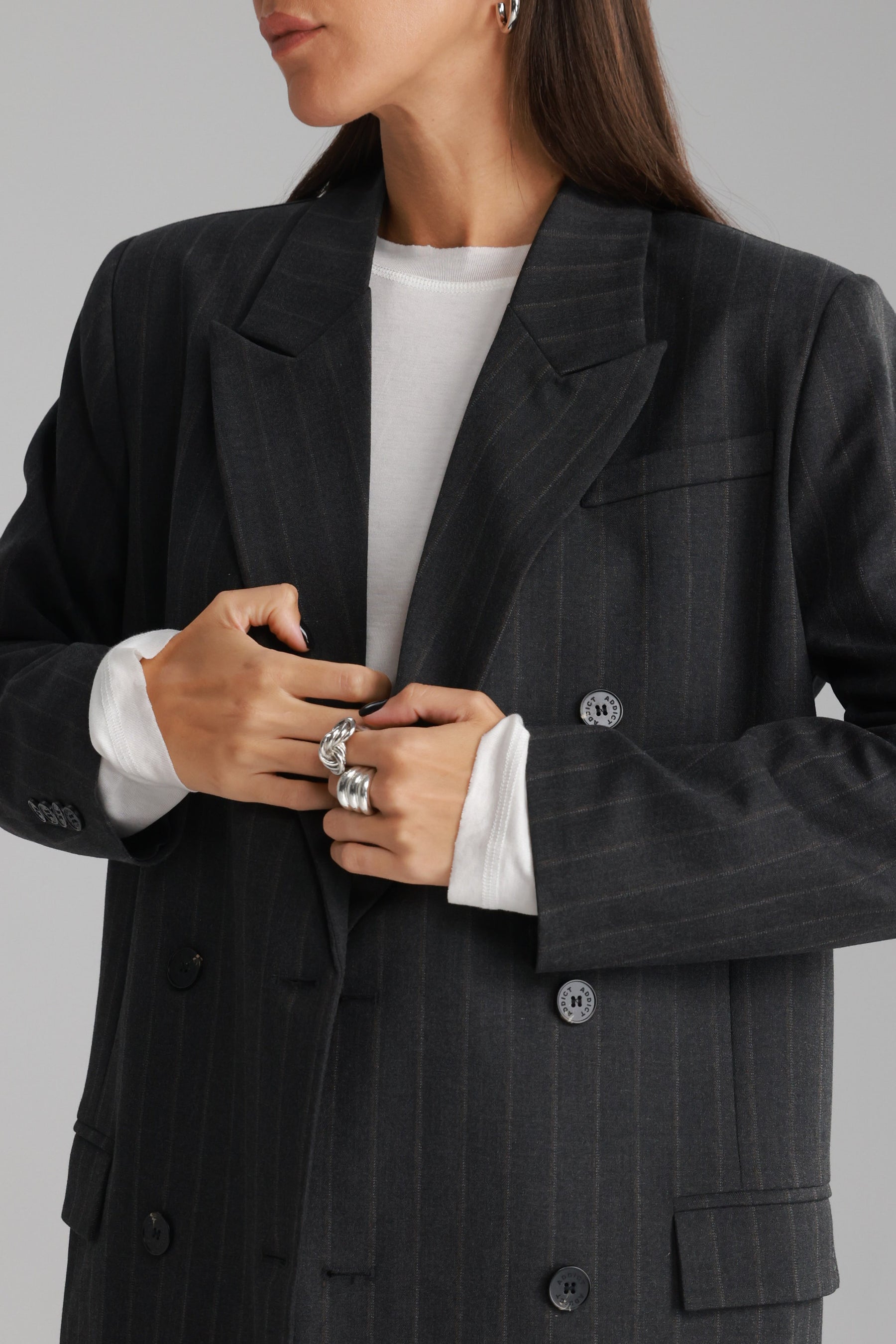 שמלת דיאנה אפור כהה