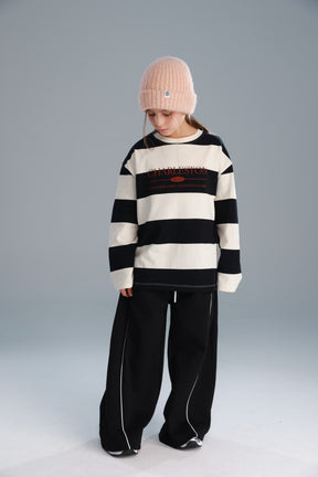 חולצת ויולה שחור/שמנת