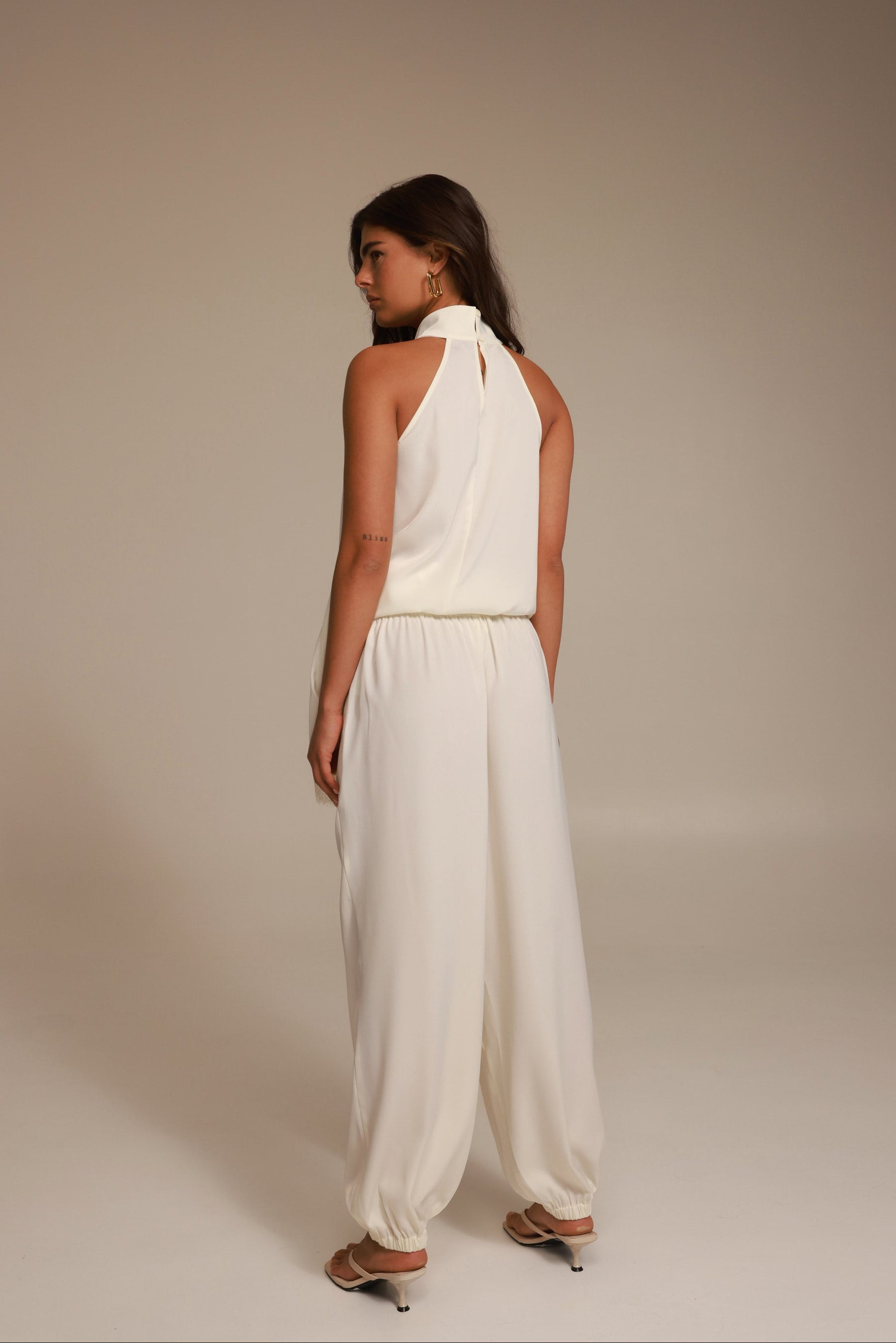 מכנסי סיאל שמנת