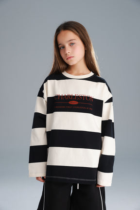 חולצת ויולה שחור/שמנת