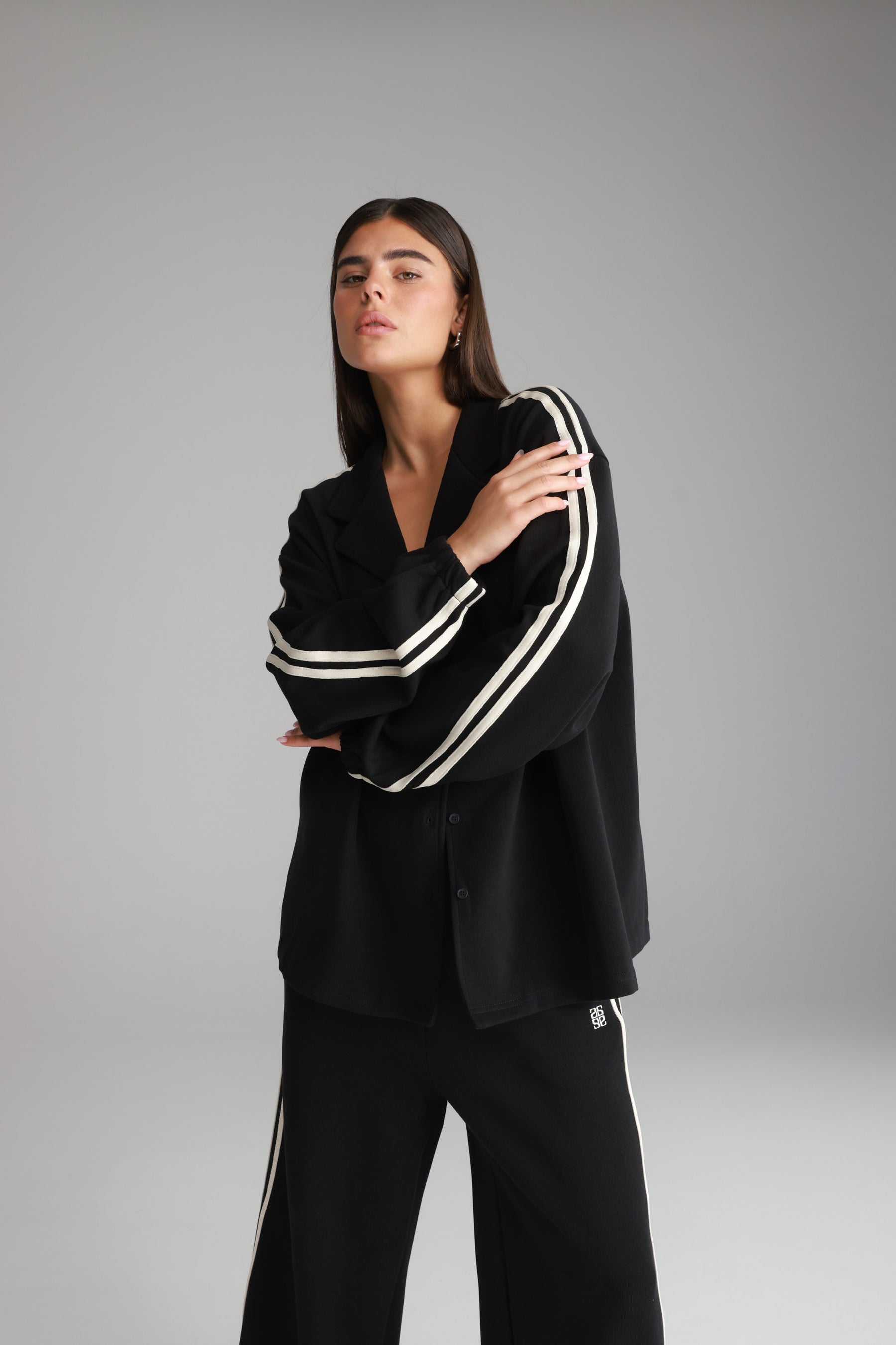 חליפת מלאני שחורה