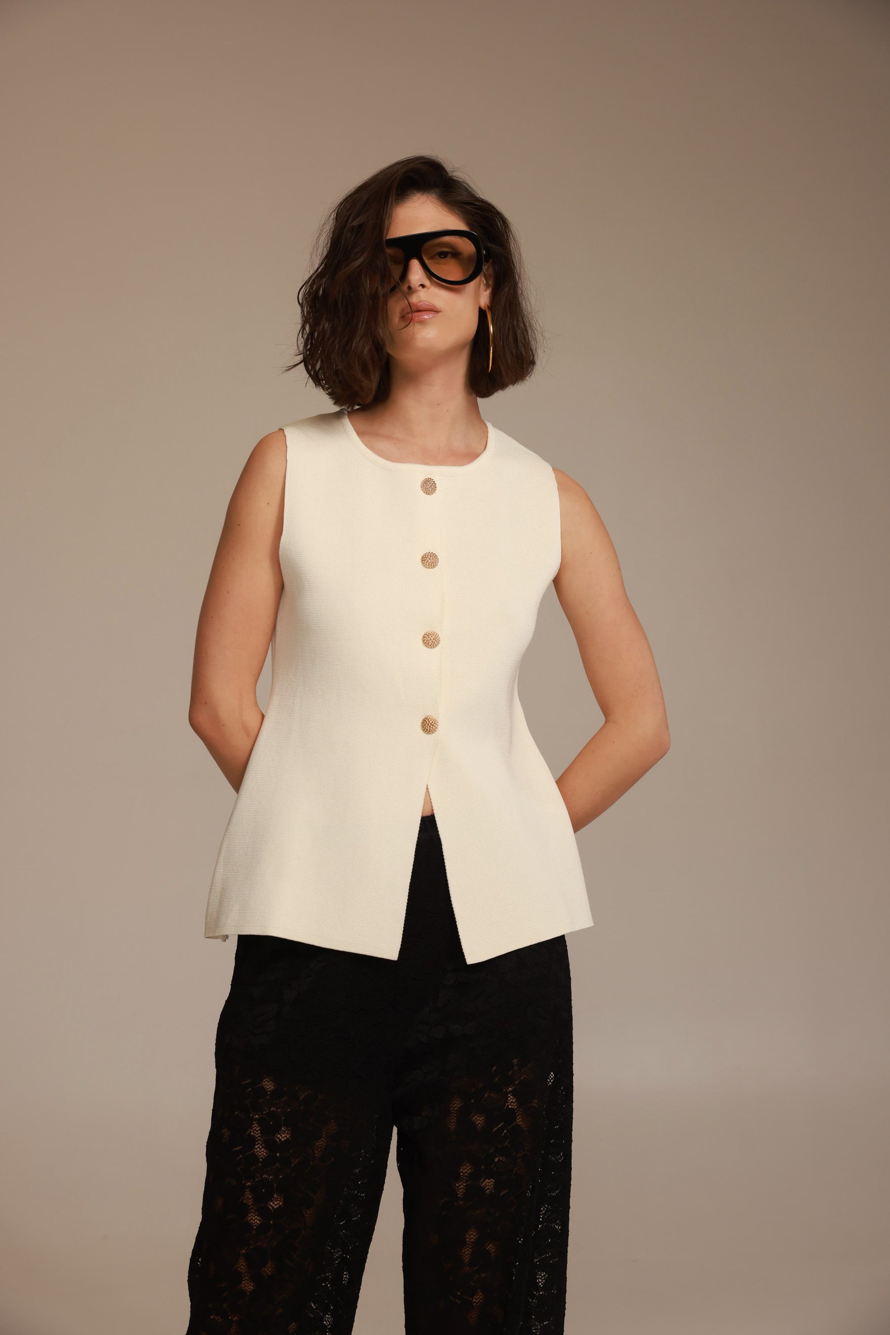 וסט רייצ'ל שמנת