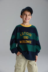 חולצת קאי נייבי/ירוק