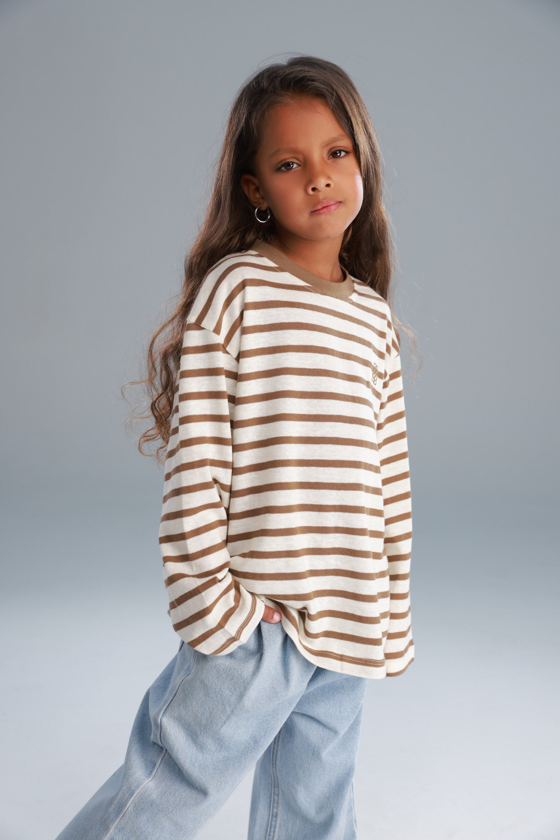 חולצת ניאו שמנת/חאקי