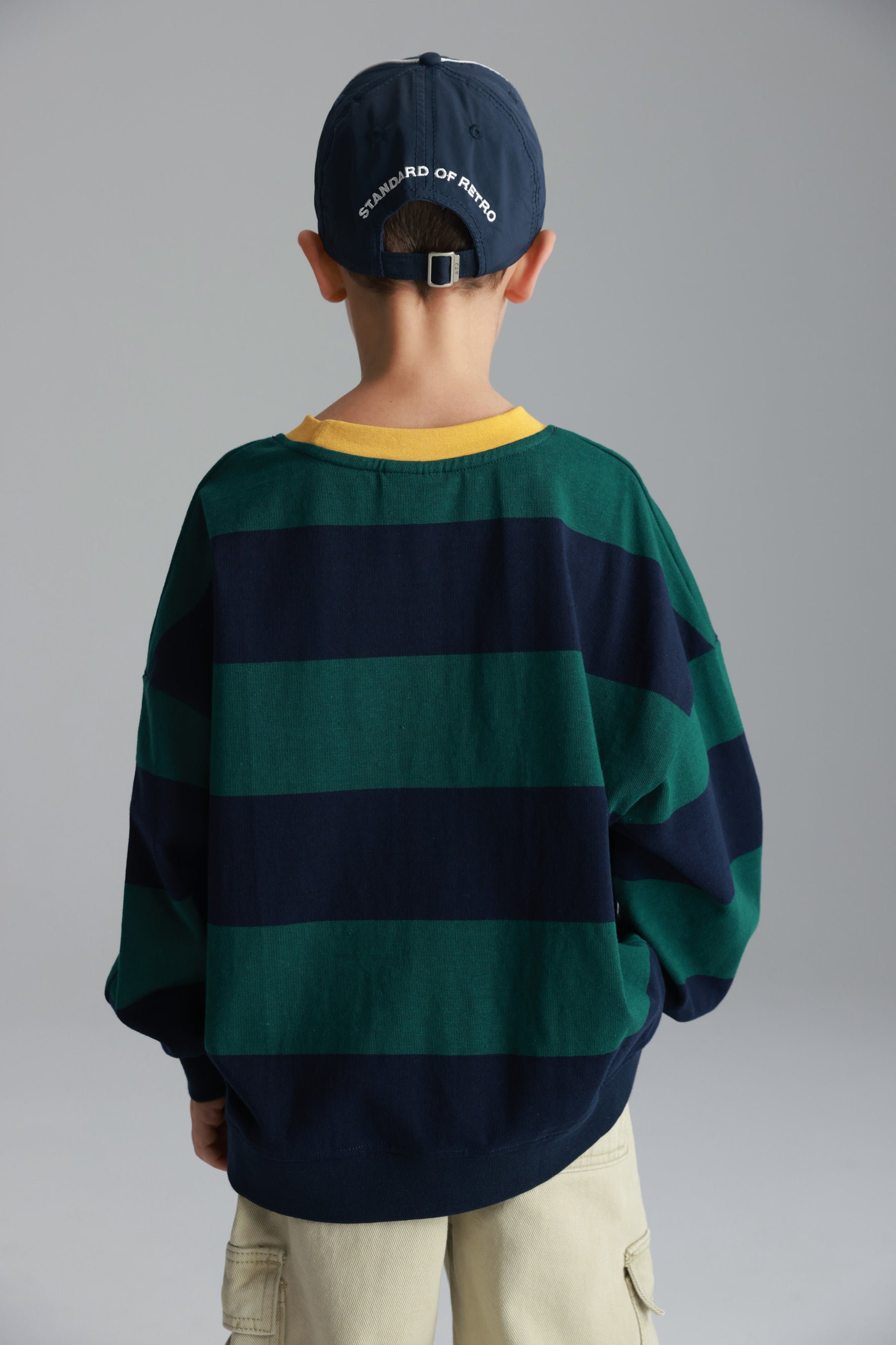 חולצת קאי נייבי/ירוק