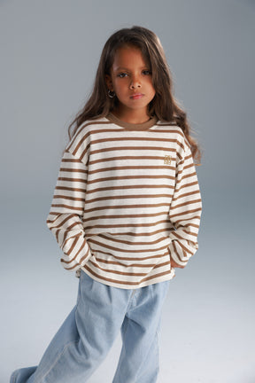 חולצת ניאו שמנת/חאקי