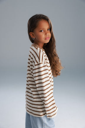 חולצת ניאו שמנת/חאקי