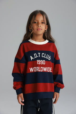 חולצת קאי נייבי/בורדו