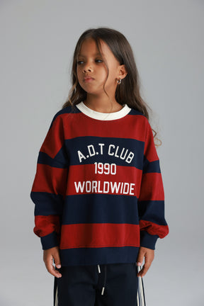 חולצת קאי נייבי/בורדו