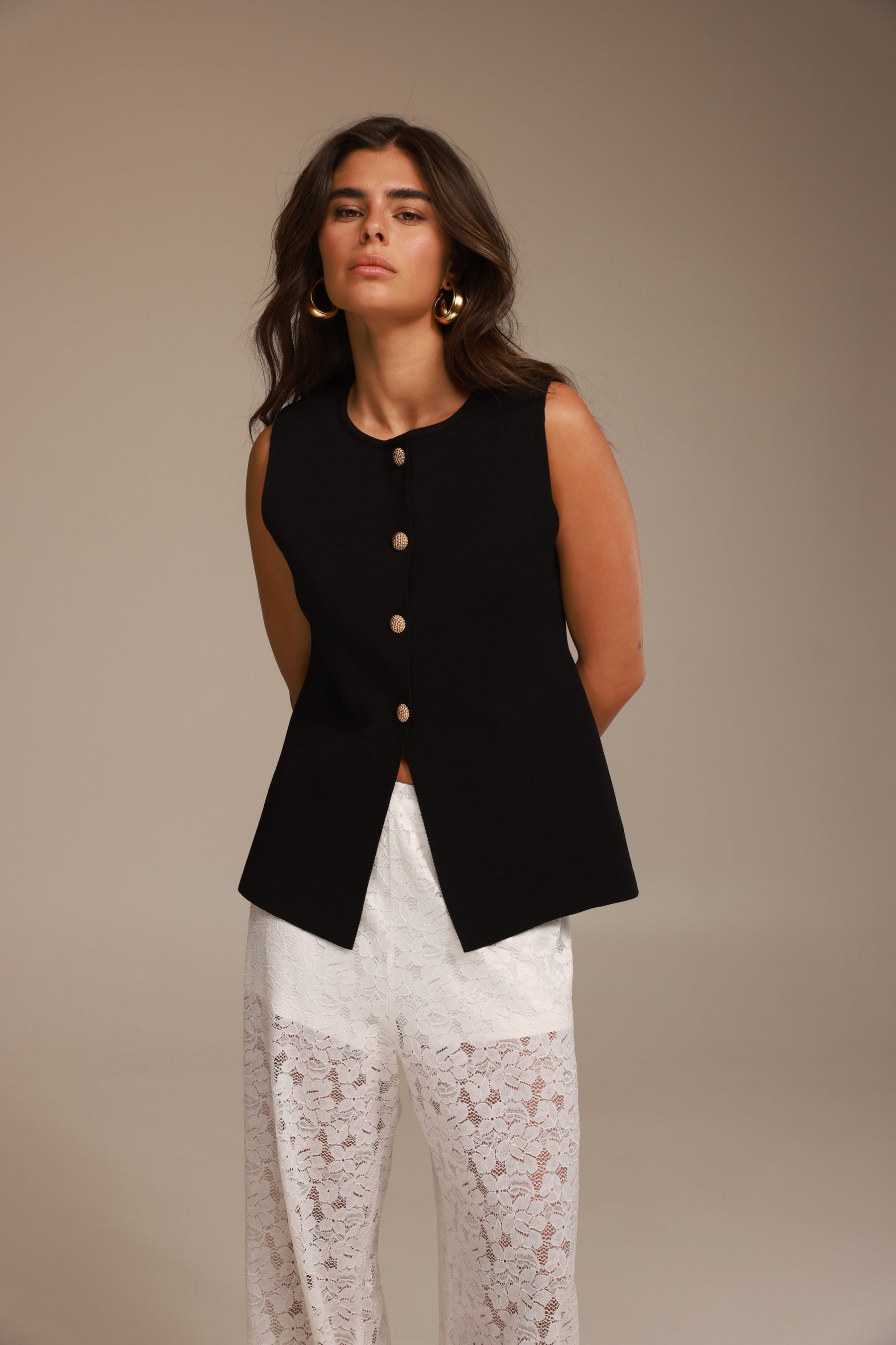 וסט רייצ'ל שחור