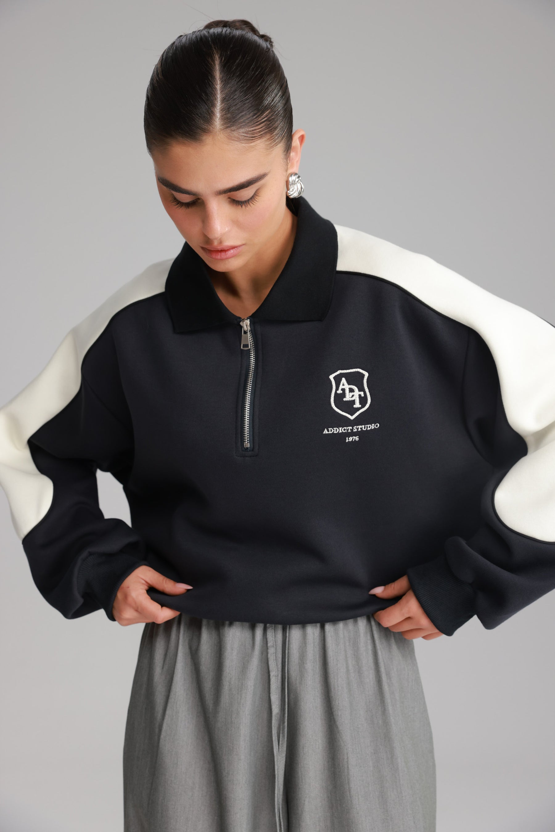 סוויטשירט מדלן שחור