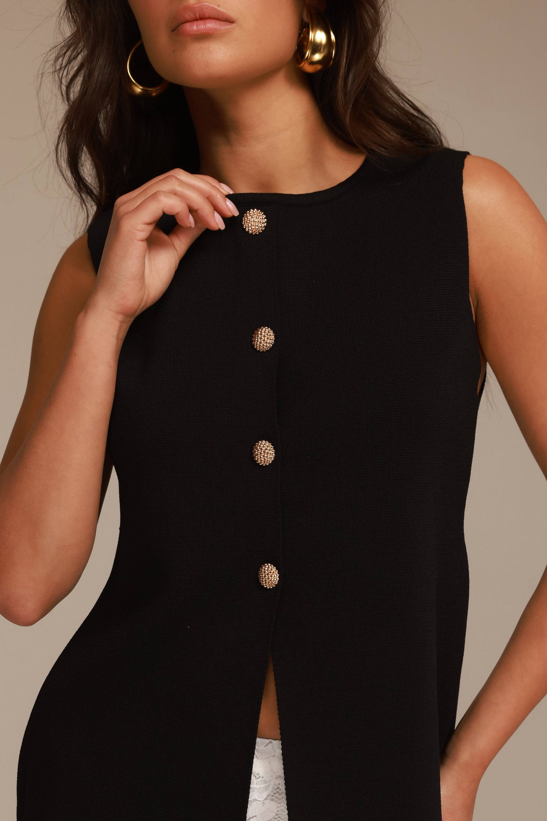 וסט רייצ'ל שחור