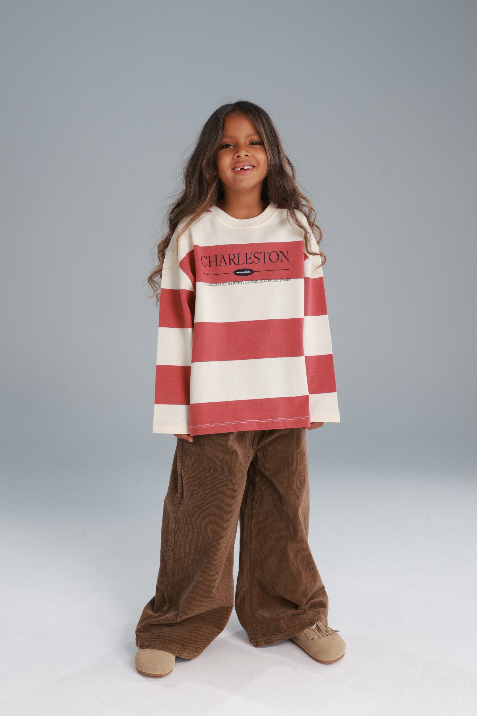 חולצת ויולה ורוד/שמנת