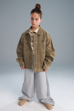 חולצת סרינה חאקי/בז'