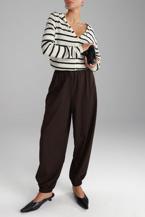 מכנסי אן חום כהה