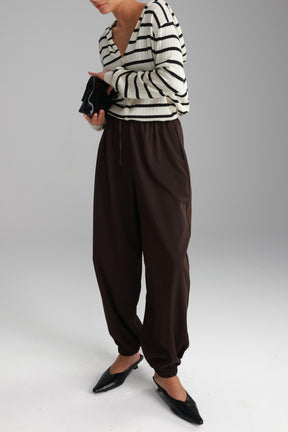 מכנסי אן חום כהה