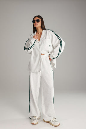 חליפת מלאני אפור בהיר