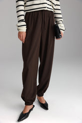 מכנסי אן חום כהה