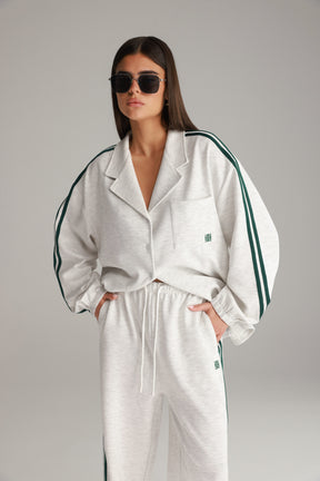 חליפת מלאני אפור בהיר