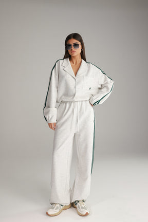 חליפת מלאני אפור בהיר