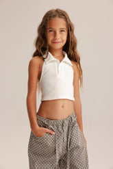 גופיית בילי לבנה