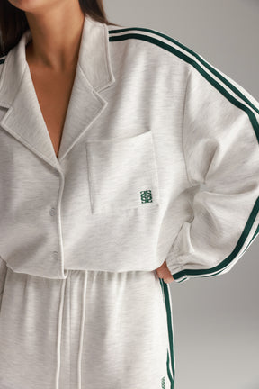 חליפת מלאני אפור בהיר