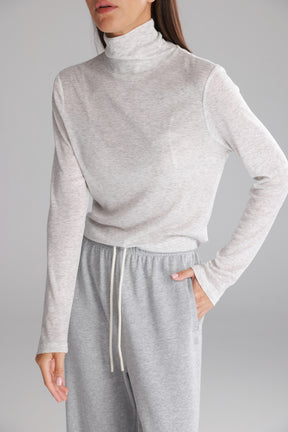 חולצת גולף בריאנה אפור בהיר