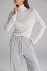 חולצת גולף בריאנה אפור בהיר