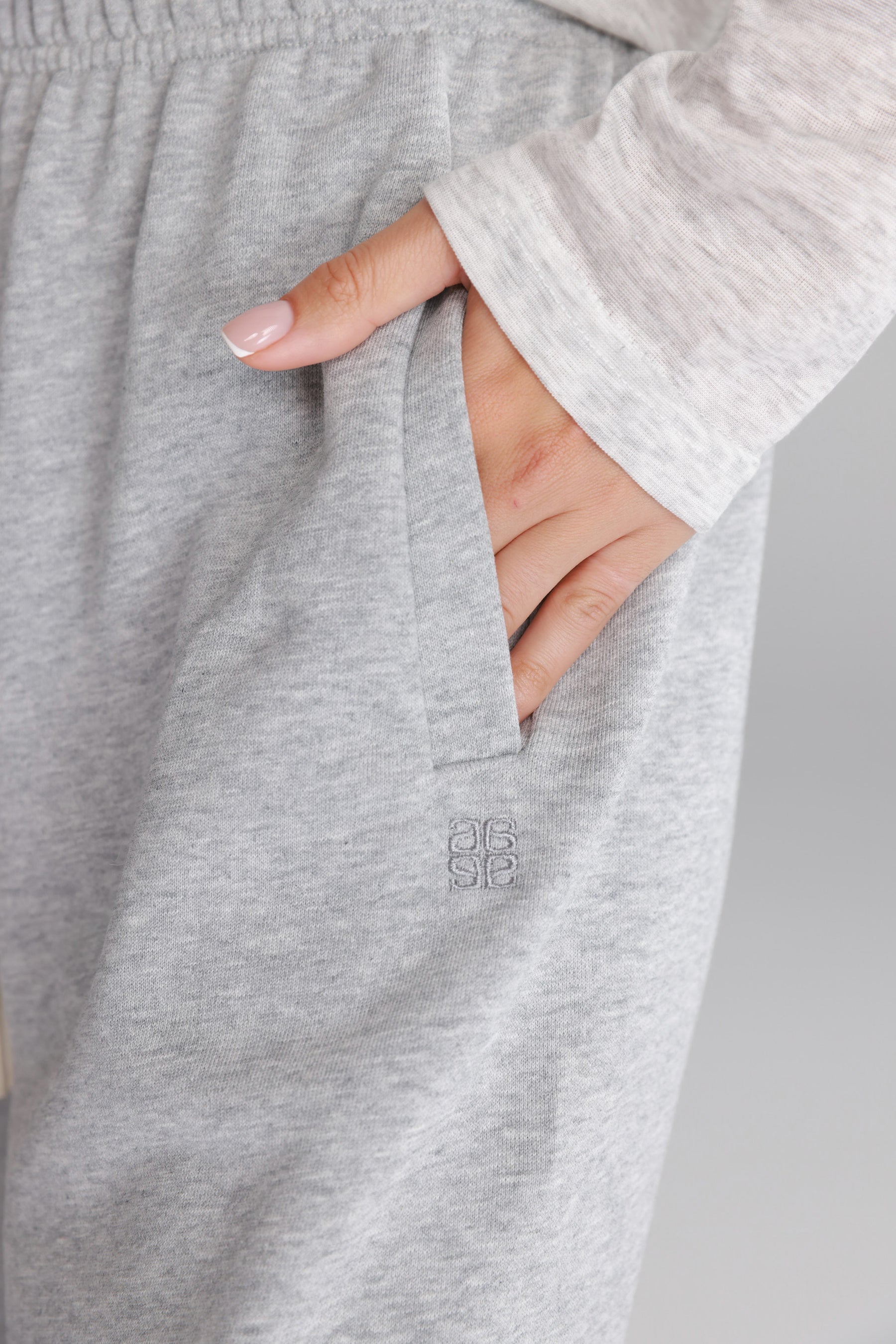 מכנסי אוולין אפורים