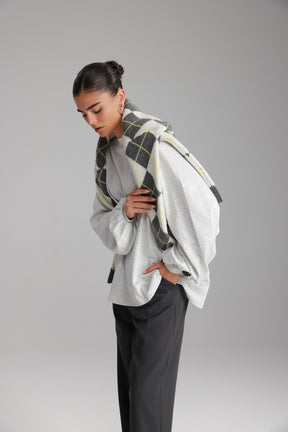 חולצת קיארה אפור בהיר