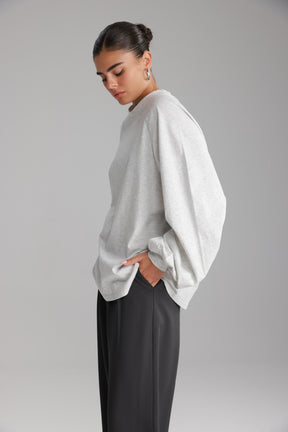 חולצת קיארה אפור בהיר