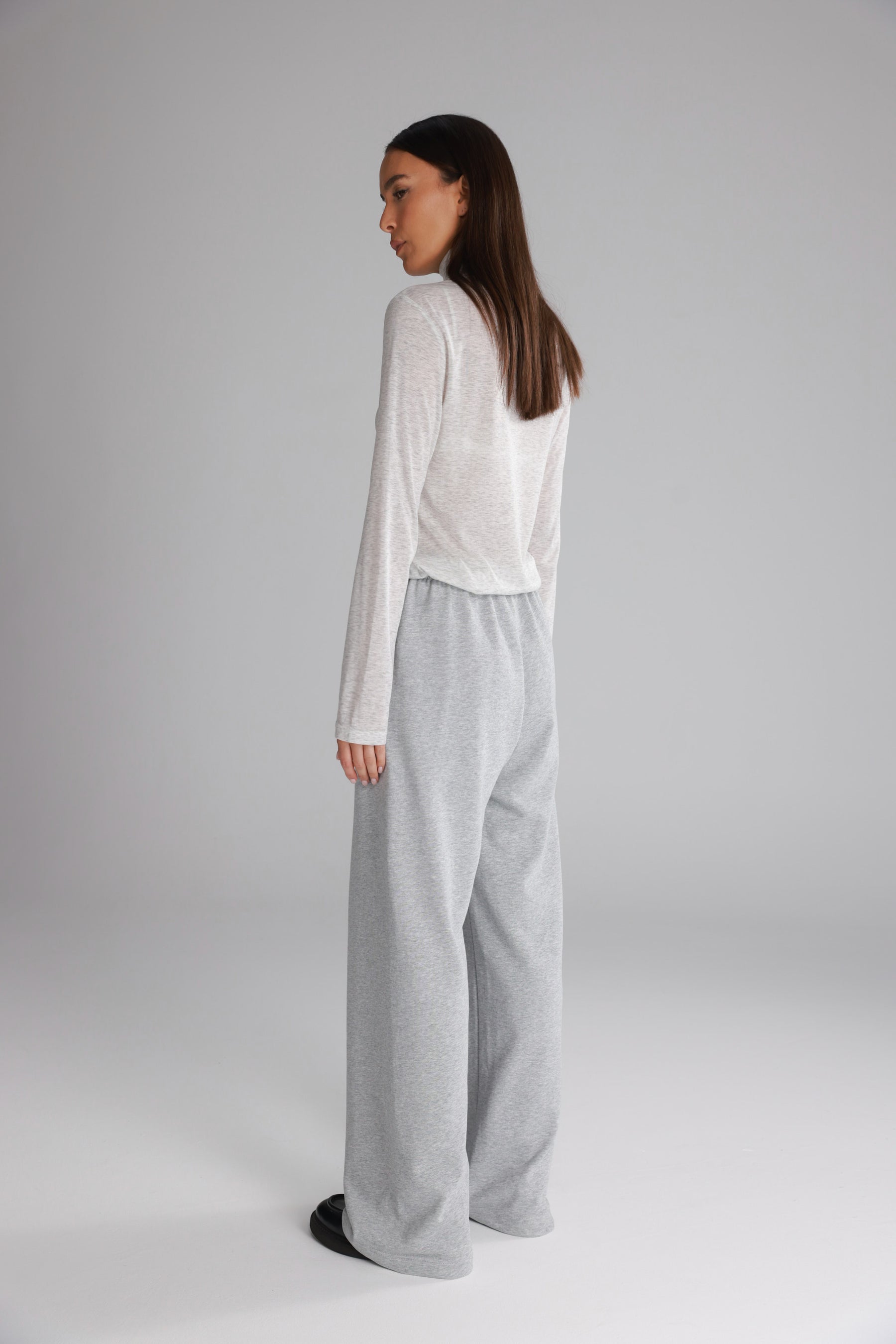 מכנסי אוולין אפורים