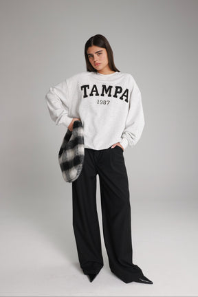 סוויטשירט רוברט אפור בהיר