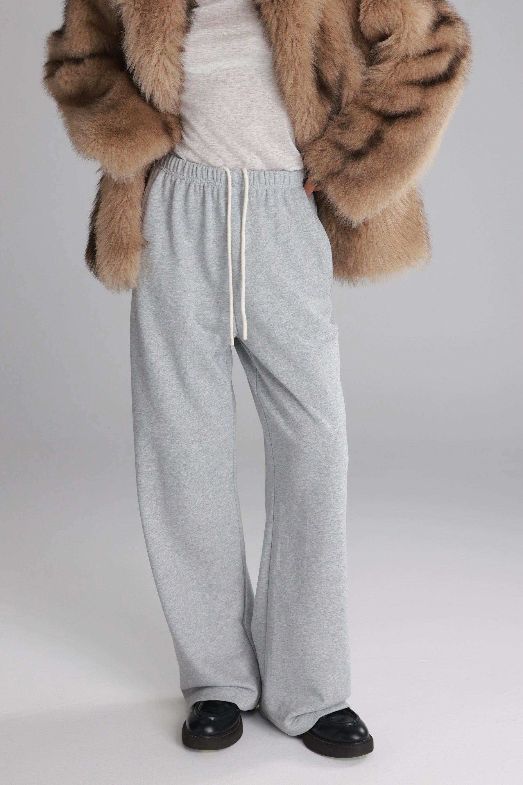 מכנסי אוולין אפורים