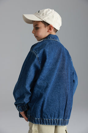 ג'קט ג'ינס נולי כחול כהה