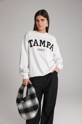 סוויטשירט רוברט אפור בהיר