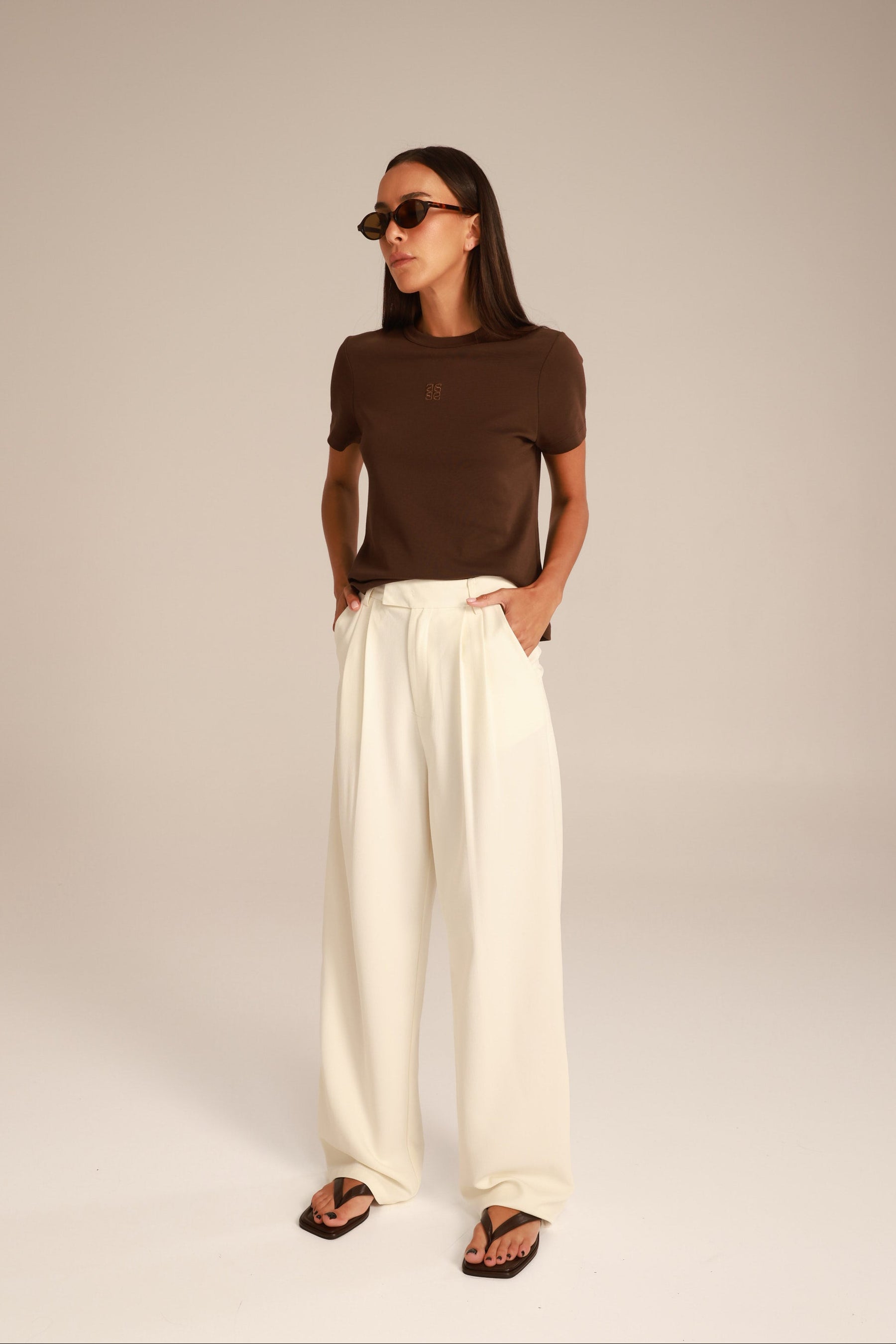 מכנסי דייזי שמנת