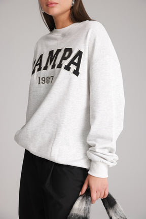 סוויטשירט רוברט אפור בהיר