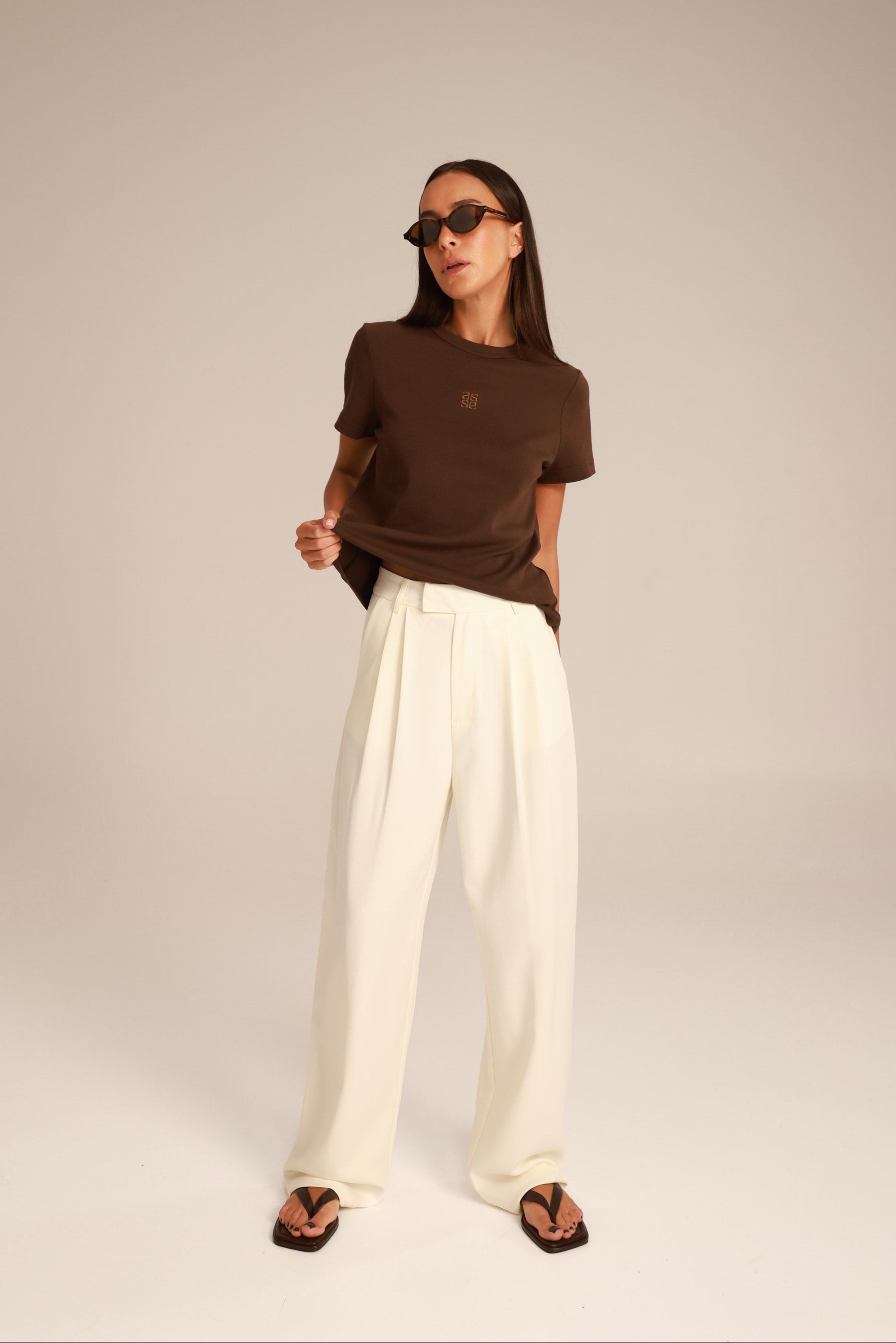 מכנסי דייזי שמנת