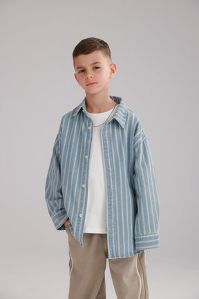 חולצת ג'ינס אירה כחול בהיר