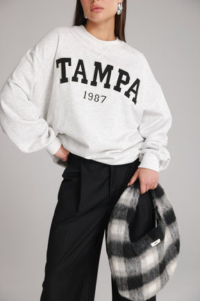 סוויטשירט רוברט אפור בהיר