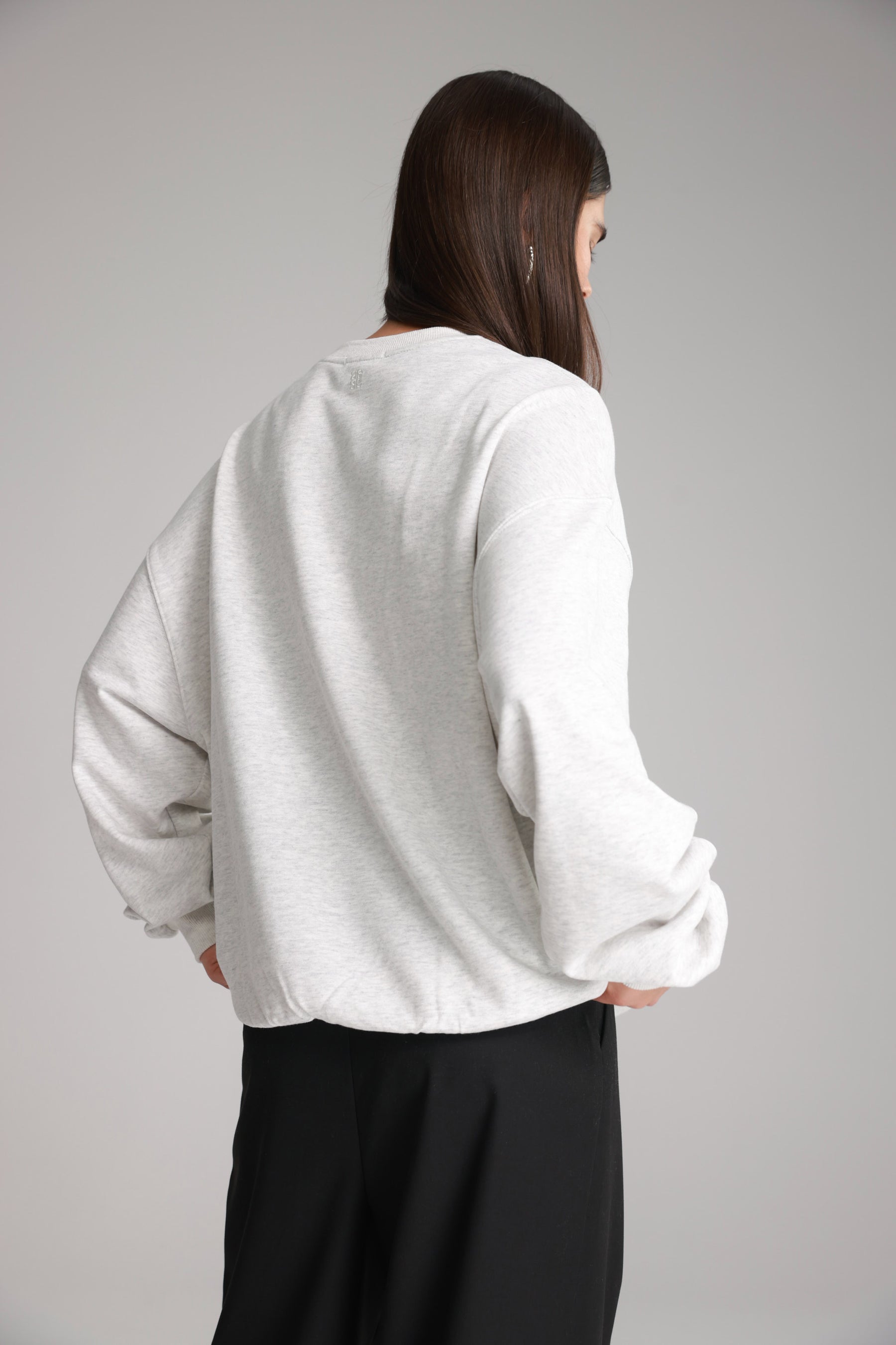 סוויטשירט רוברט אפור בהיר