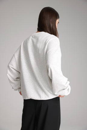 סוויטשירט רוברט אפור בהיר