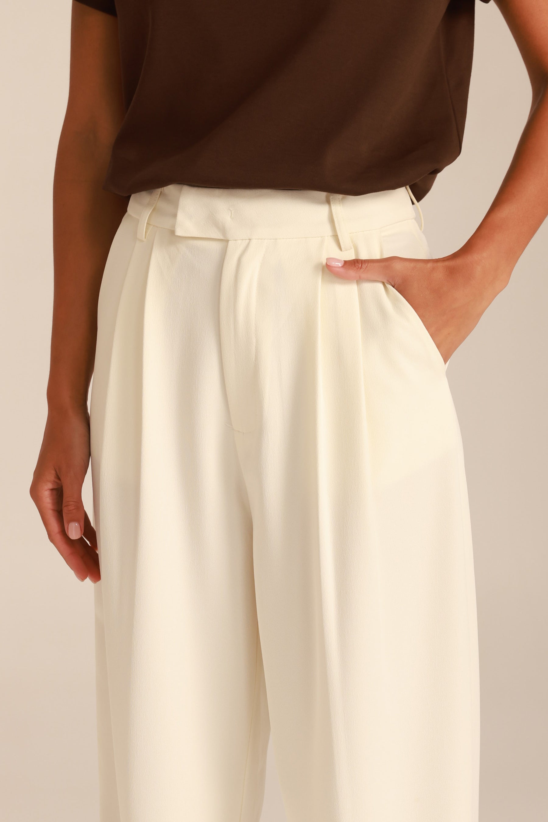 מכנסי דייזי שמנת