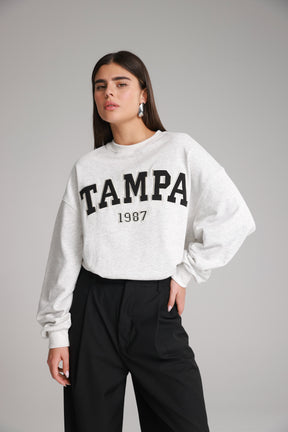 סוויטשירט רוברט אפור בהיר