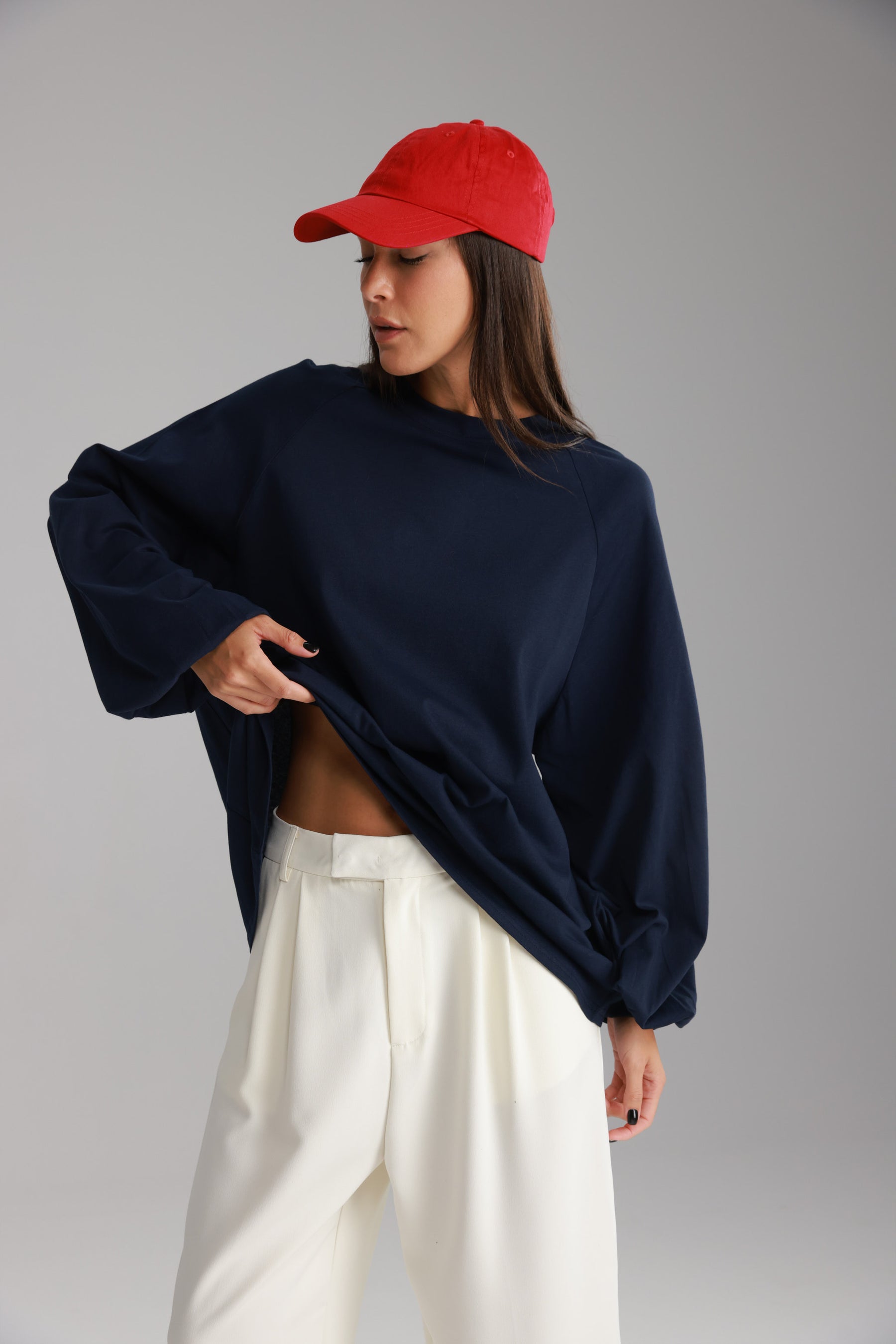 חולצת קיארה נייבי