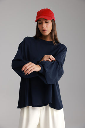 חולצת קיארה נייבי