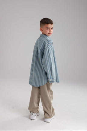 חולצת ג'ינס אירה כחול בהיר